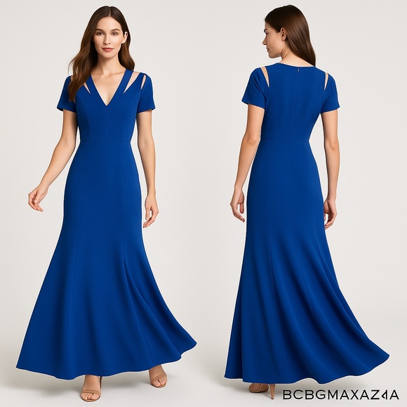 BCBGMaxAzria Dresses & Skirts - 💙MODSENSE,BCBGMaxazria,(MSRP $368) Estrella Evening Gown,Stunning Cobalt Blue,6